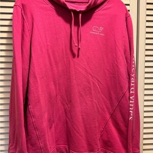 Vineyard Vines Pink Funnel Neck Sweatshirt XL